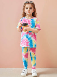 YK Girls Printed Top With Shorts