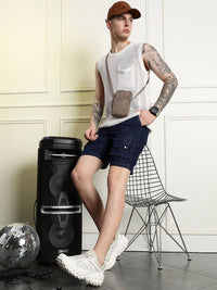 Eszett Men Baggy Seluar Denim Pertengahan Bertingkat Baggy