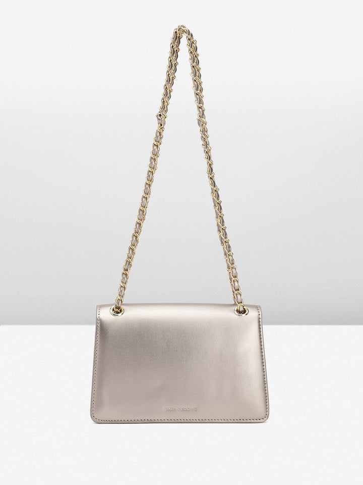Lino Perros Shoulder Bag with Floral Detail