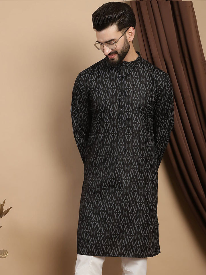 Kurta Kolar Mandarin Bercetak Anouk