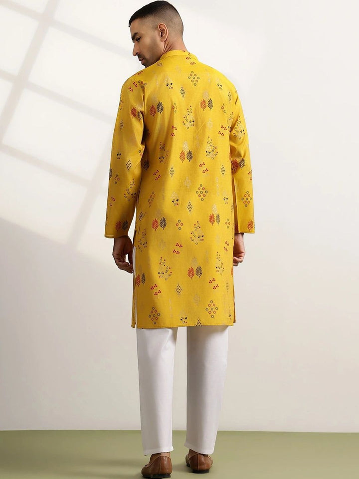 Anouk Men Printed Regular Kurta with Trousers