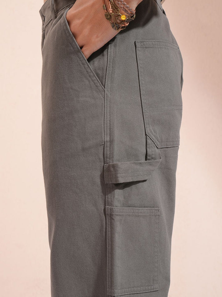 HIGHLANDER Men Carpentar Fit Cargo Trousers