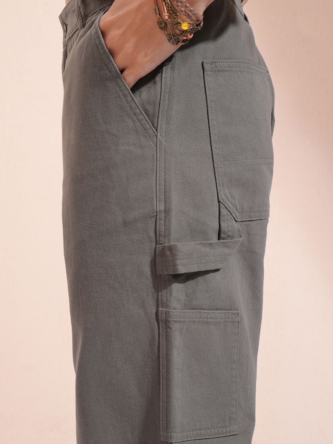 HIGHLANDER Men Carpentar Fit Cargo Trousers
