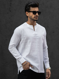 Powerlook Collarless Casual Shirt