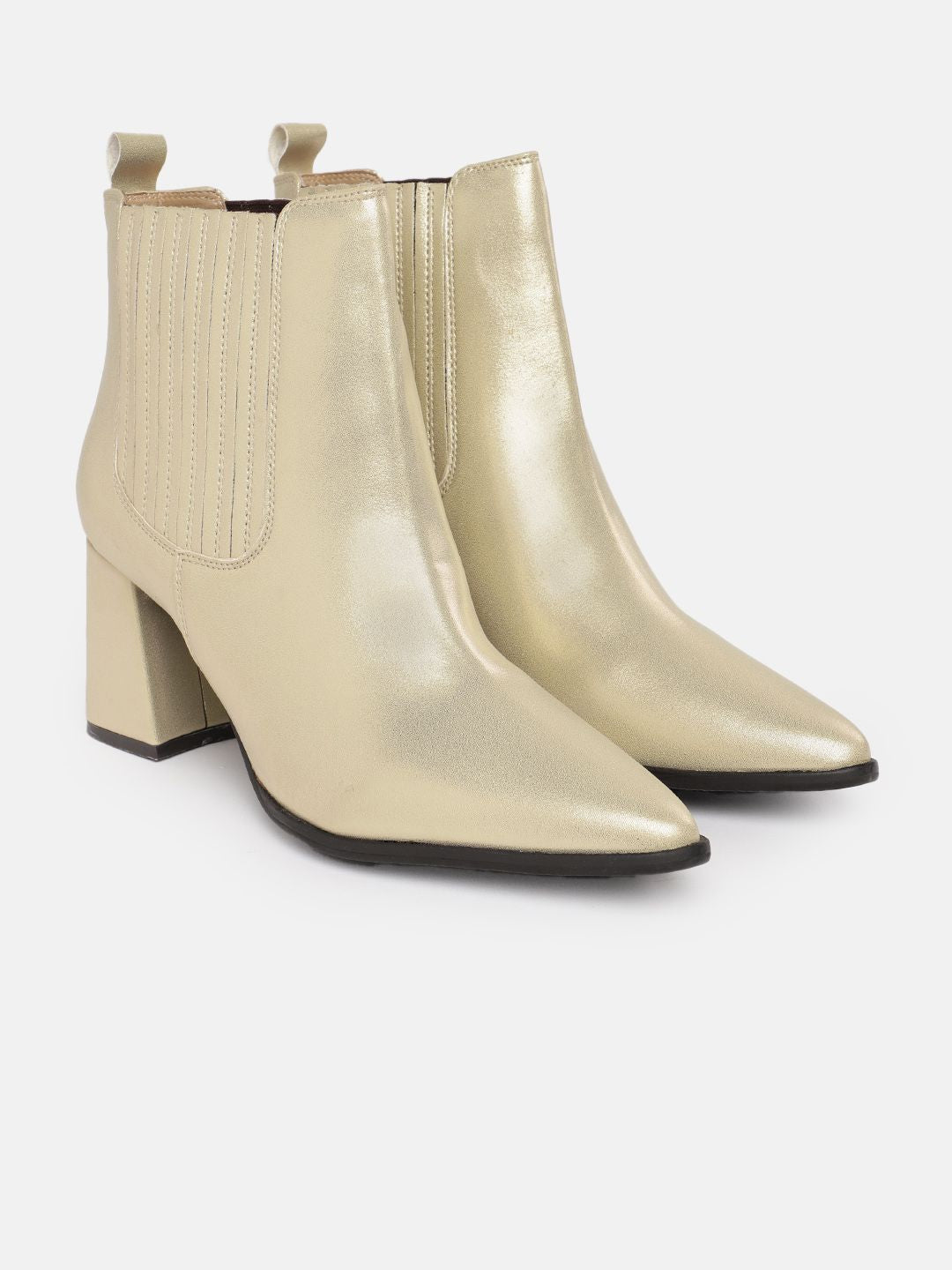 DressBerry Women Mid Top Block Heel Chelsea Boots