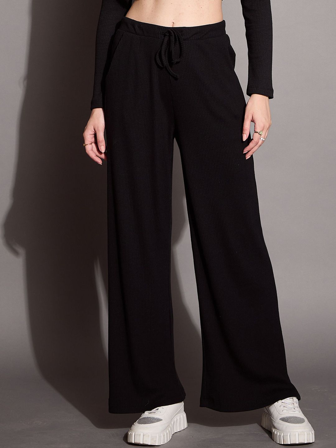 SASSAFRAS BASICS Women Solid Relaxed Fit Track Pants