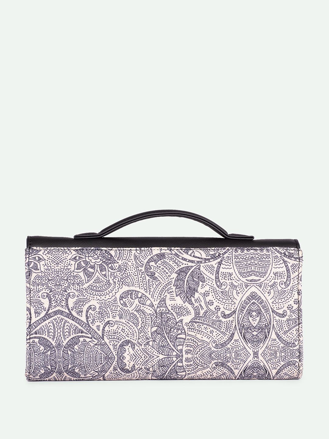 ZOUK Rhea Kapoor Colaba Shirin Textured Water Resistant Jute Envelope Clutch