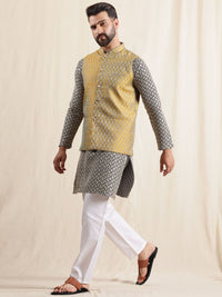 Anouk Men Embroidered Regular Pure Cotton Kurta with Pyjamas