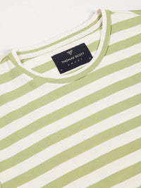 Thomas Scott Men Anti Odour Striped Round Neck T-shirt