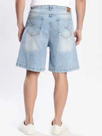 Bene Kleed Men Baggy Fit Distressed Denim Shorts
