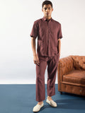 DENNISON Pure Cotton Oversized Shirt With Trousers Co-Ords