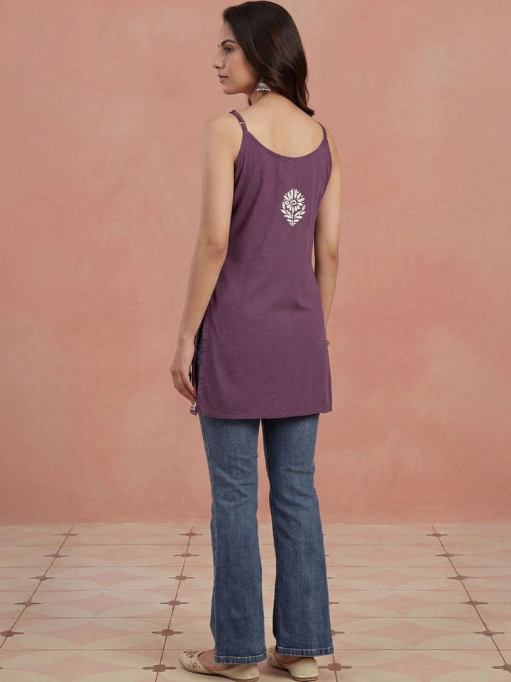 Kurta Sulam Benang Sulam Wanita Rumah Chikankari
