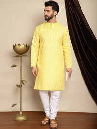 Motif Etnik Anouk Bercetak Kurta Kolar Mandarin Dengan Churidar