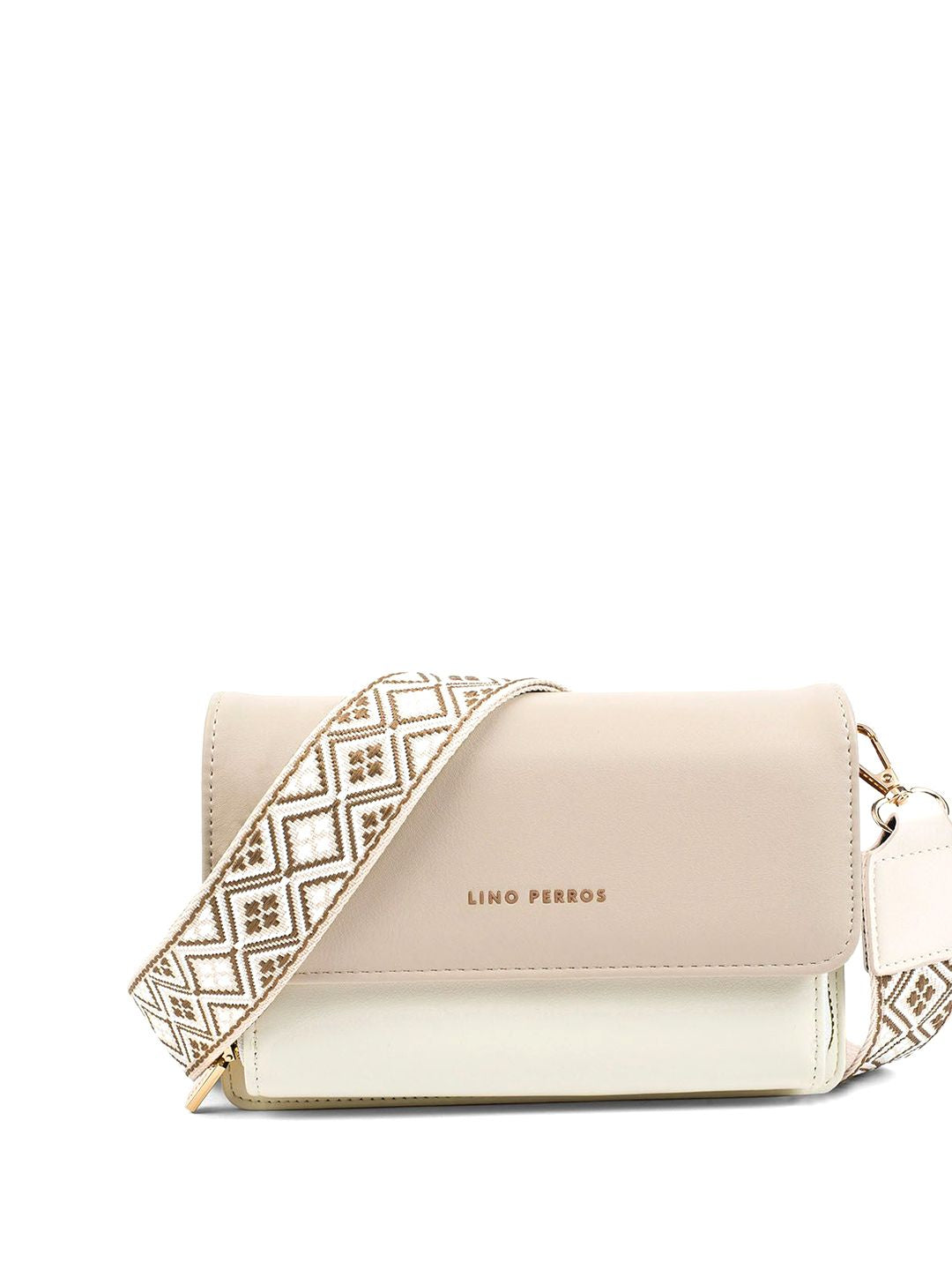 Lino Perros Women Colourblocked Structured Sling Bag