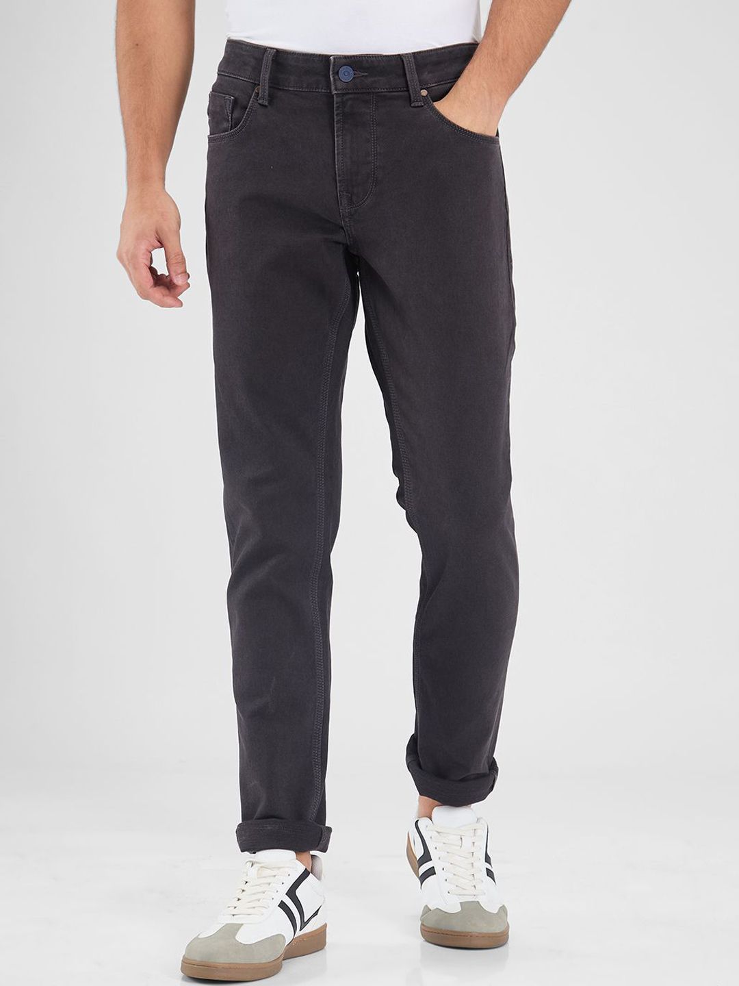 SPYKAR Men Skinny Fit Low-Rise Light Fade Stretchable Jeans
