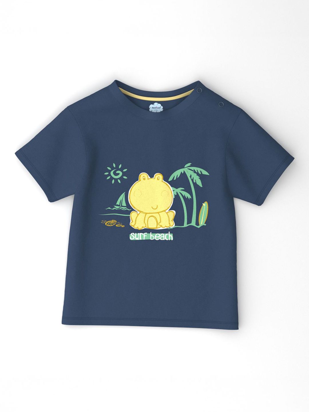 Nauti Nati Infants' Cotton Pack of 2 Ocean Print T-shirt