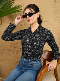 Berrylush Women Polka Dot Printed Top