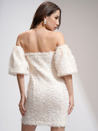 Tokyo Talkies Women Shoulder Bodycon Mini Dress
