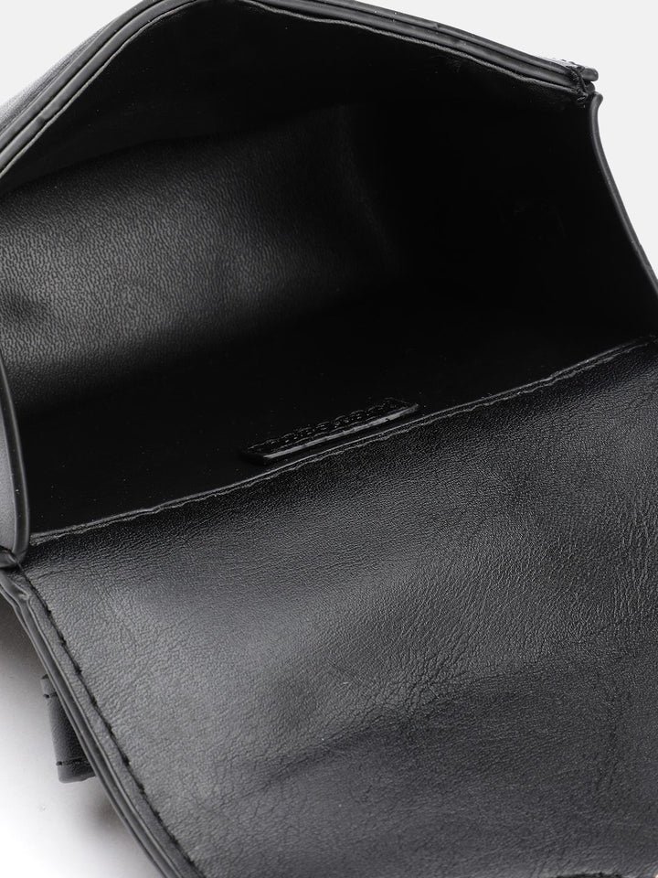 DressBerry Textured Structured Satchel Bag