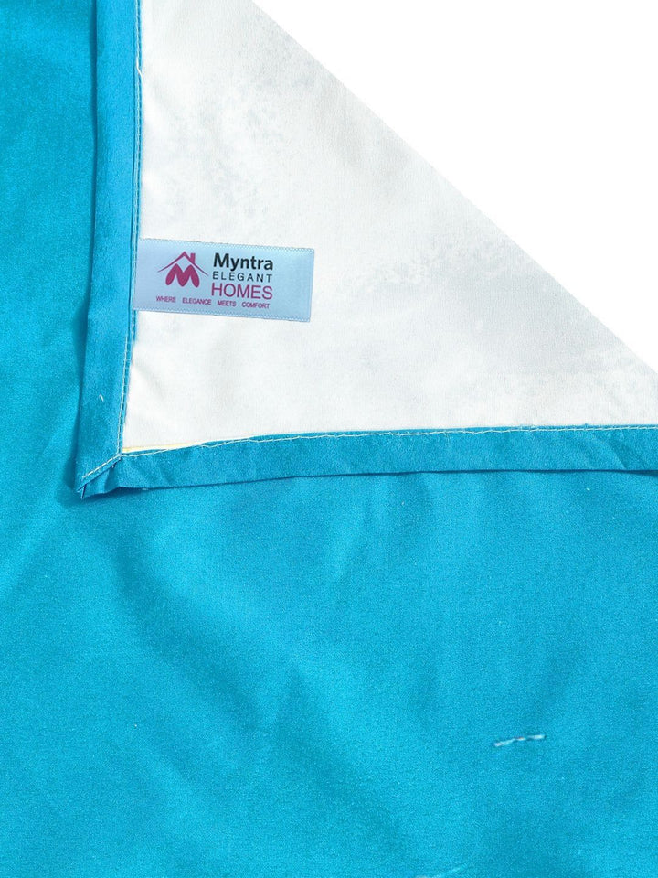 Myntra Elegant Blue & Pink Floral 400 TC King 7D Cadar & 2 Sarung Bantal 250X225 cm