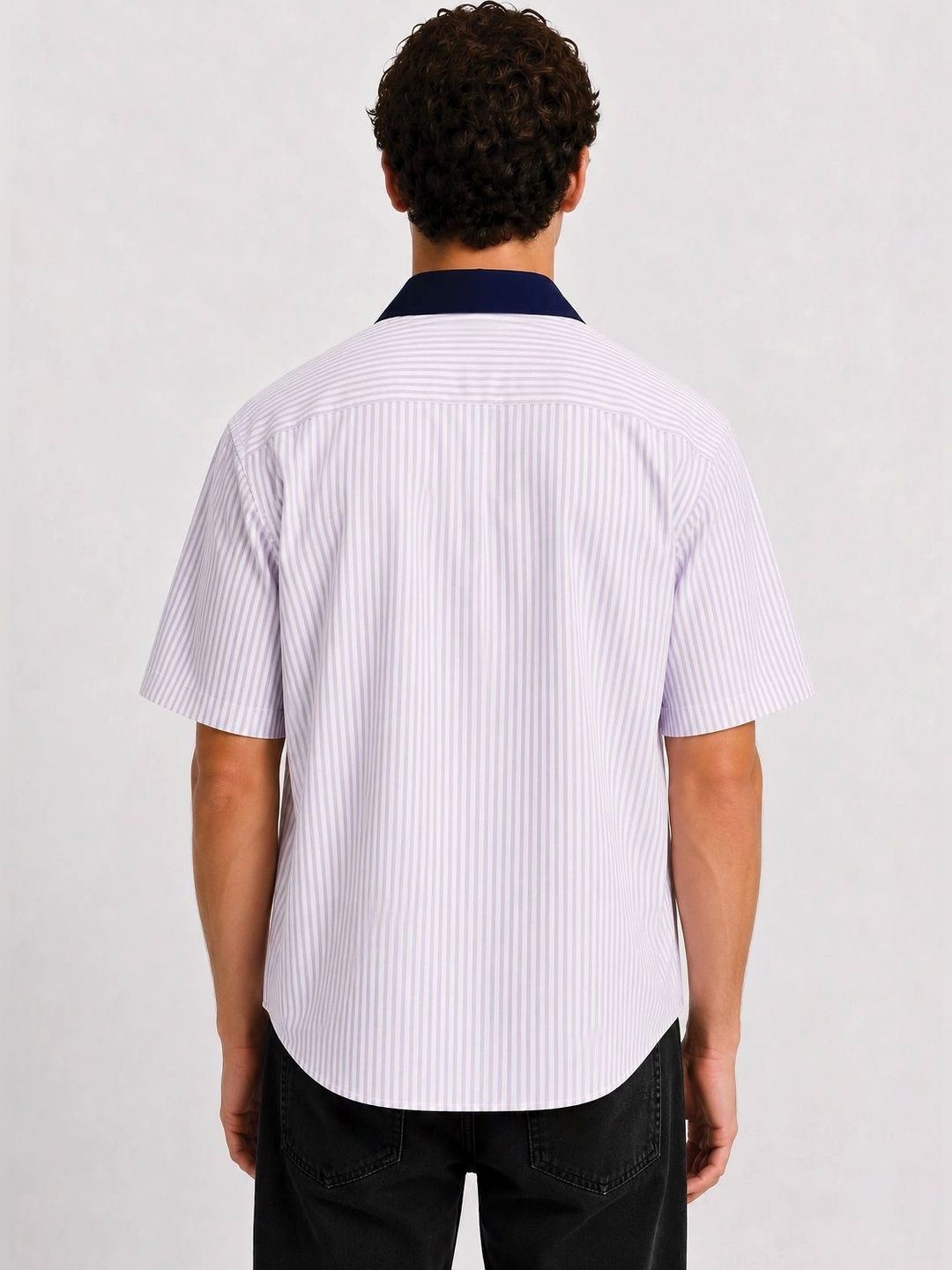 ADRO Men Relaxed Striped Casual Shirt