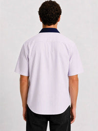 ADRO Men Relaxed Striped Casual Shirt