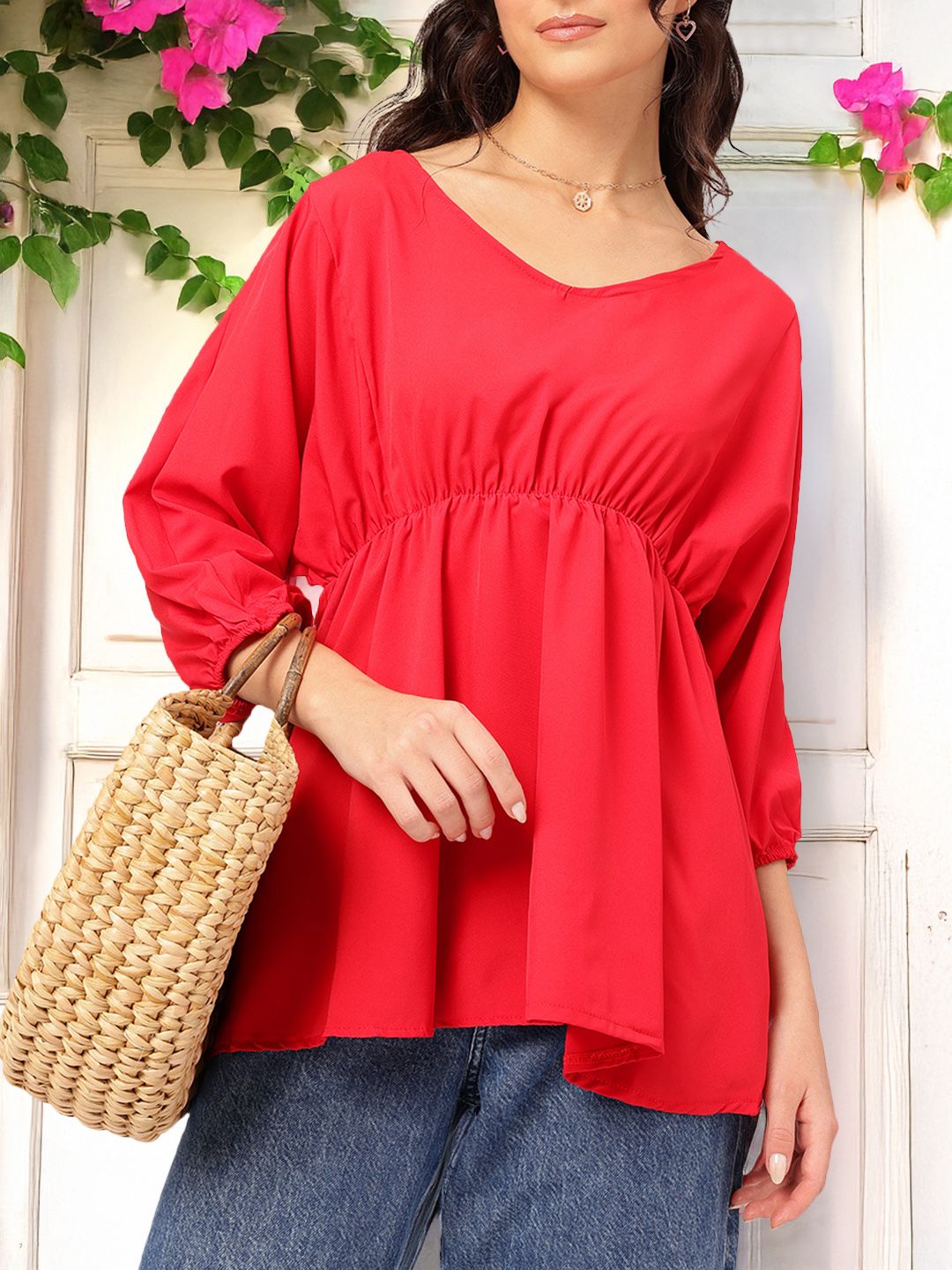 DressBerry Swing & Sway Scoop Neck A-Line Top