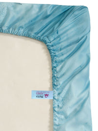 Myntra Elegant Homes Blue Floral 300 TC Cadar dengan 2 Sarung Bantal