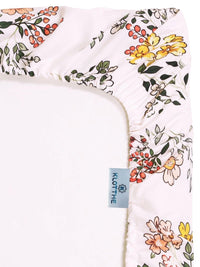 KLOTTHE White & Blue Floral 400 TC Cadar Katil King dengan 2 Sarung Bantal