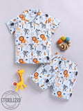 Moms Love Infant Boys Graphic Printed Pure Cotton Clothing Set