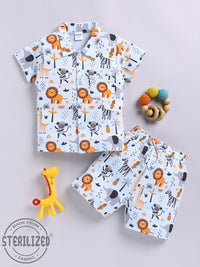 Moms Love Infant Boys Graphic Printed Pure Cotton Clothing Set