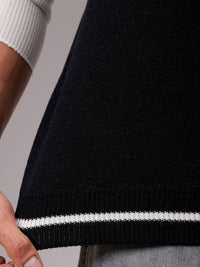 The Indian Garage Co Men Printed V-Neck Pullover Sweater