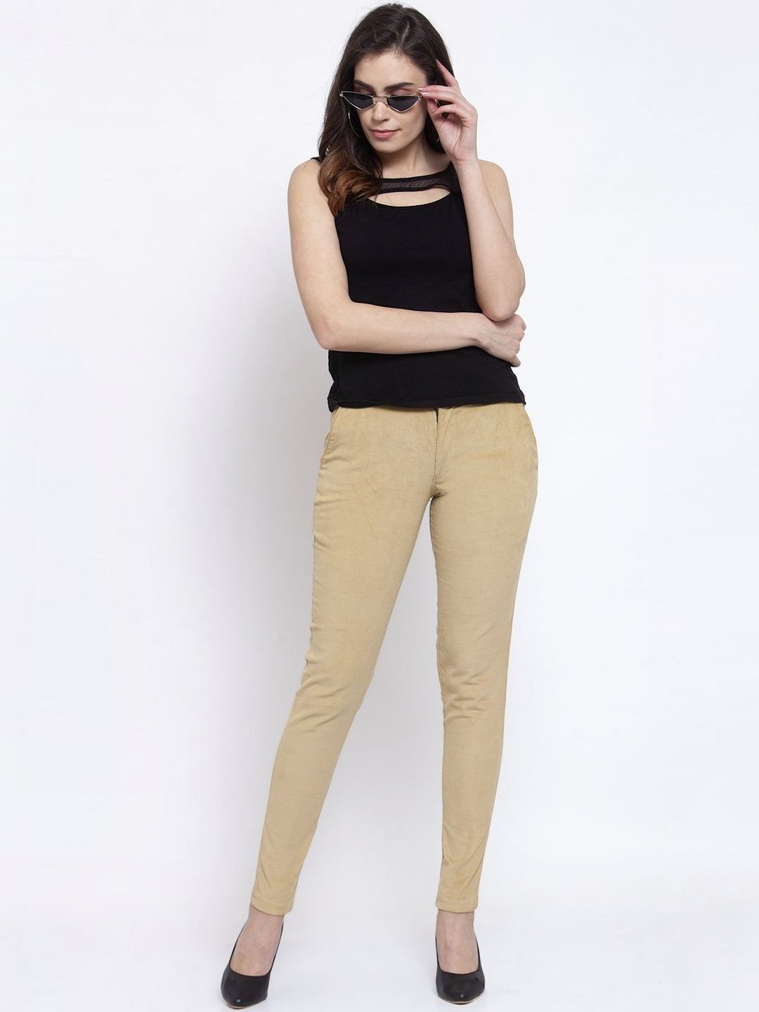 Seluar Slim Fit Wanita KLOTTHE Mid-Rise