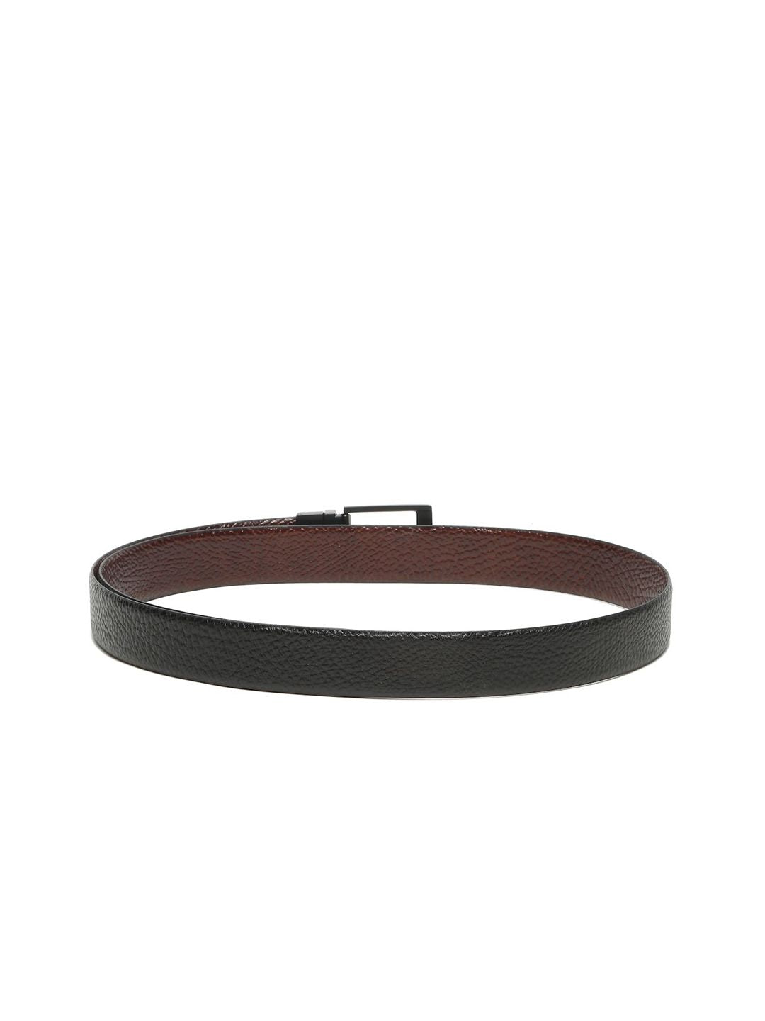 Teakwood Leathers Men Textured Leather Reversible Formal Belt