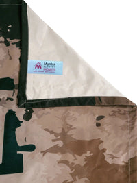 Myntra Elegant Homes Coklat & Hijau Geometrik 300 TC Cadar Katil King dengan 2 Sarung Bantal