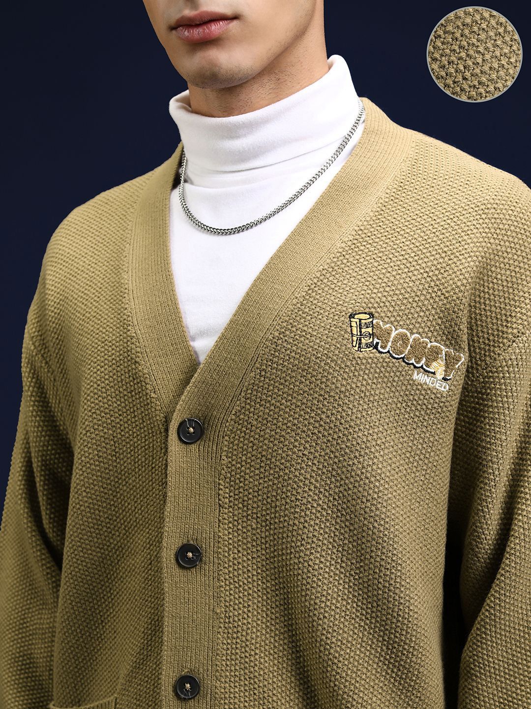 HIGHLANDER Men Embroidered Cardigan