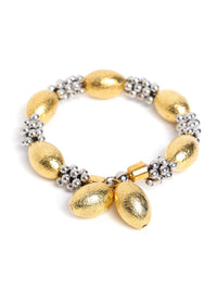 PANASH Women Brass Gold-Plated Charm Bracelet