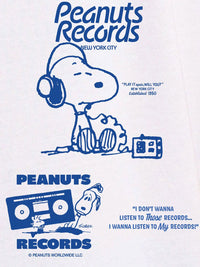 Bewakoof Official Peanuts Merchandise Men Snoop Record Graphic Printed T-shirt