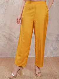 Vishudh Ethnic Motifs Printed Straight Kurta With Trousers & Dupatta