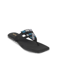 Metro Women  Embellished Open Toe Flats