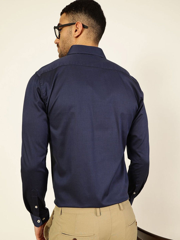Thomas Scott Men Premium Slim Fit Opaque Formal Shirt