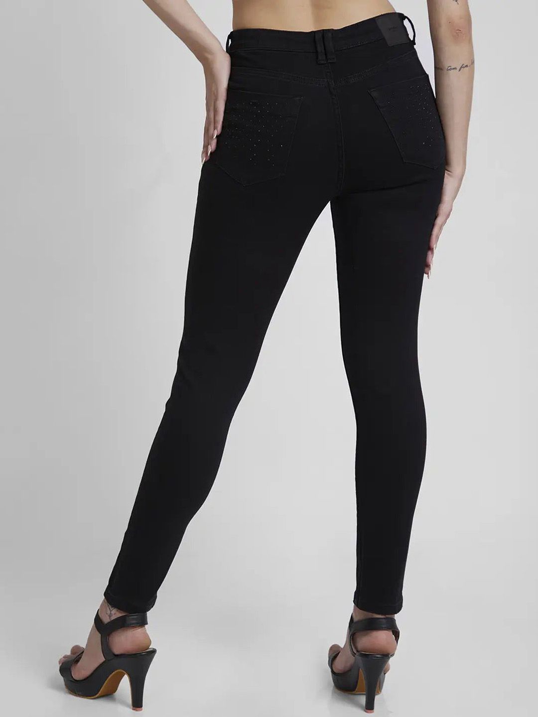 SPYKAR Women Slim Fit High-Rise Clean Look Stretchable Jeans