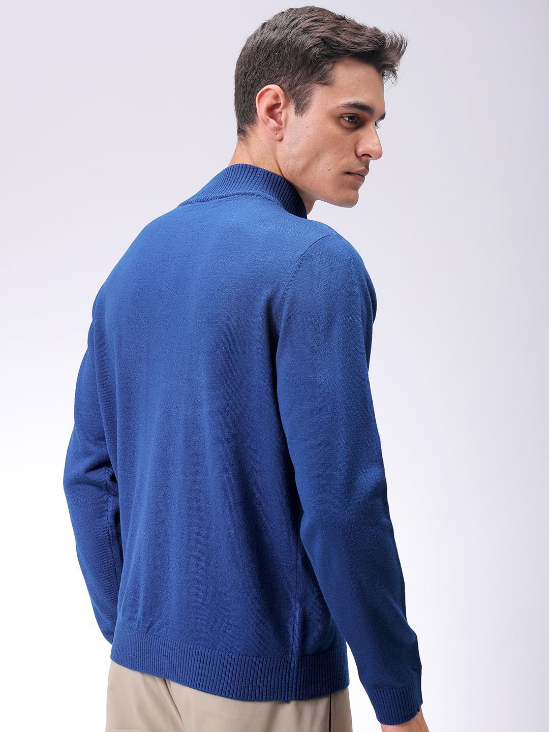 The Indian Garage Co Men Mock Collar Sweaters