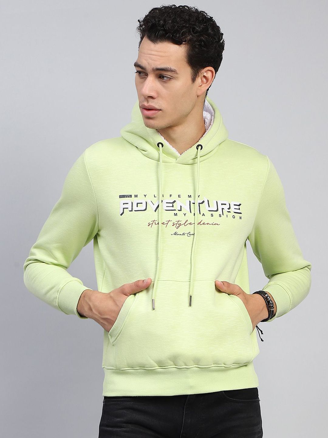 Monte Carlo Men Printed Solid Sweatshirt