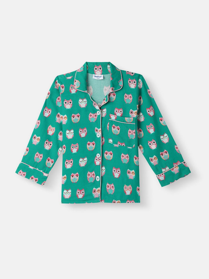 Nauti Nati Boys Print Dada Pocket Baju dan Pajama Set