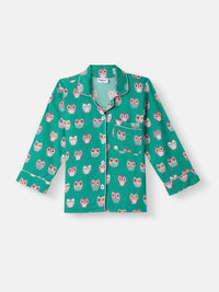 Nauti Nati Boys Print Dada Pocket Baju dan Pajama Set