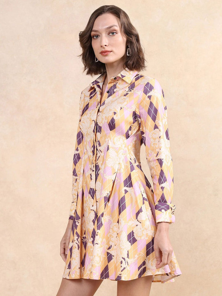 Rareism Women Printed Fit & Flare Dress