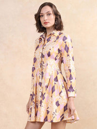 Rareism Women Printed Fit & Flare Dress