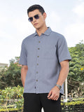 Thomas Scott Men's Premium Seersucker Cotton Casual Shirt