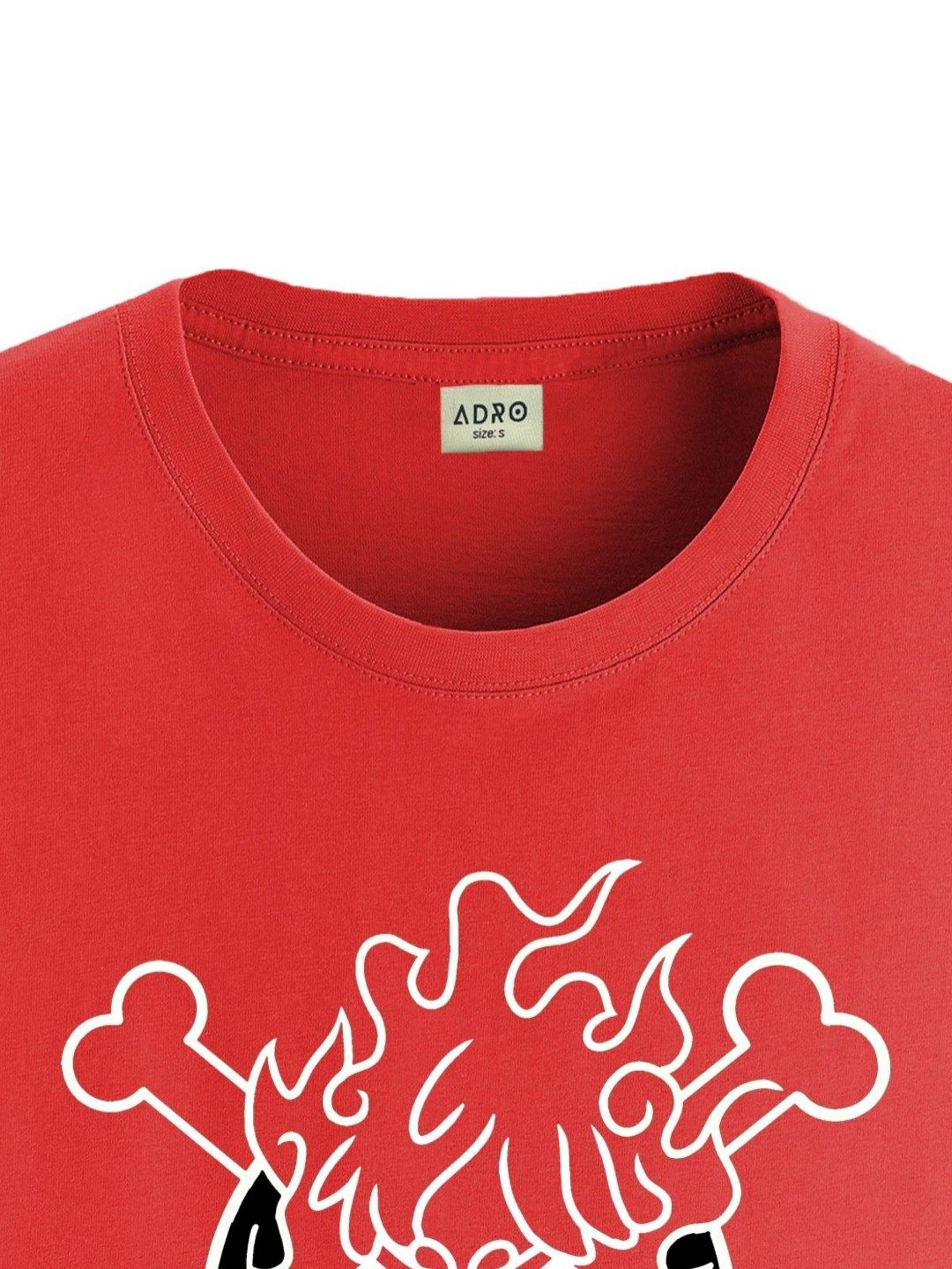 ADRO Men Printed Applique T-shirt
